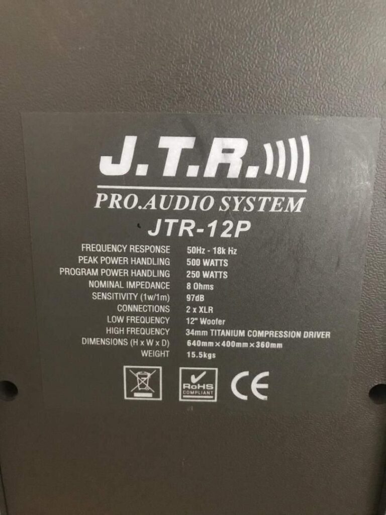 باند اسپیکر JTR پسیو 12 اینچ